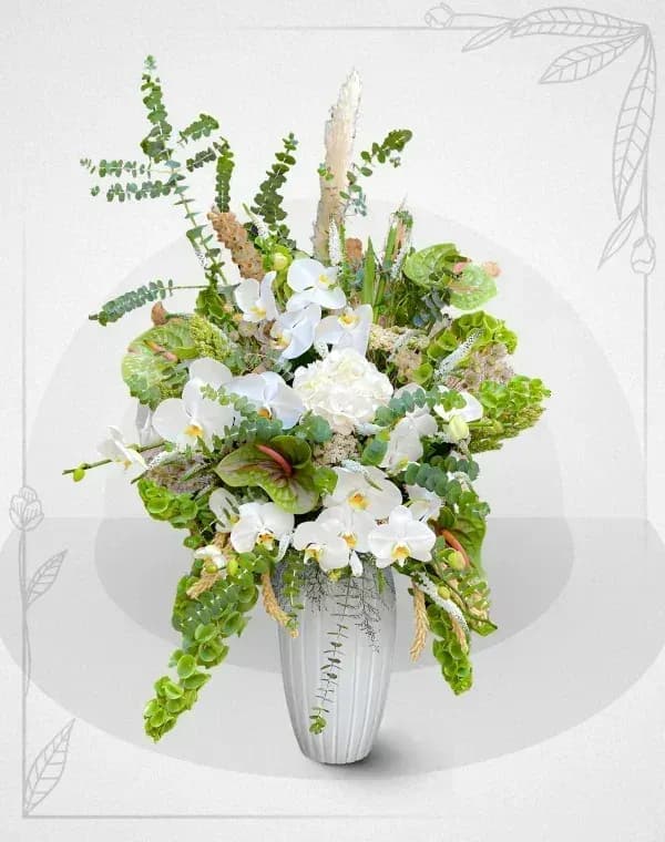 جام گل باغ شیشه‌ای