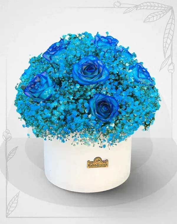 باکس گل آبی خیال