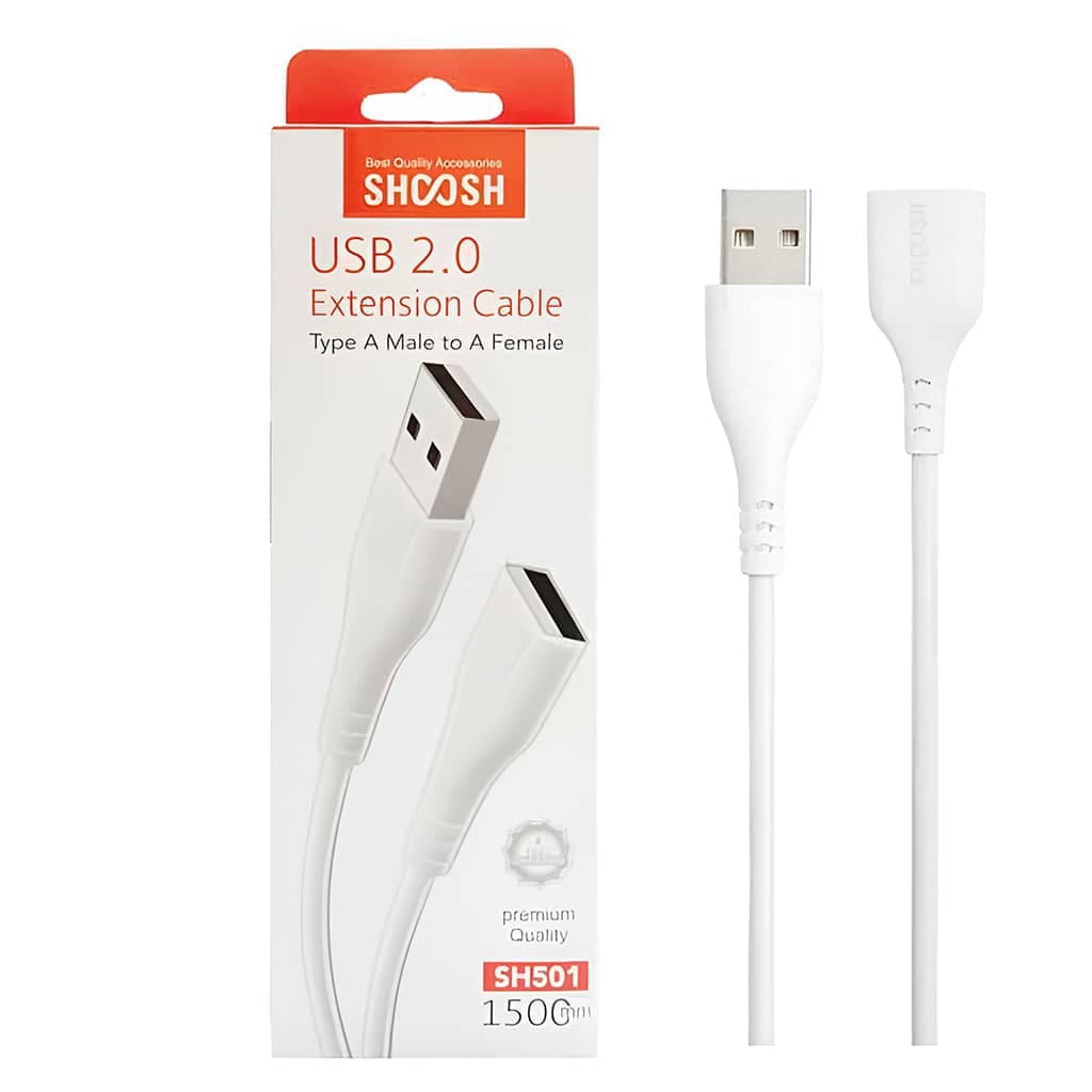 کابل افزایش طول USB طول 30 سانتیمتر SHOOSH SH501 — تصویر ۳