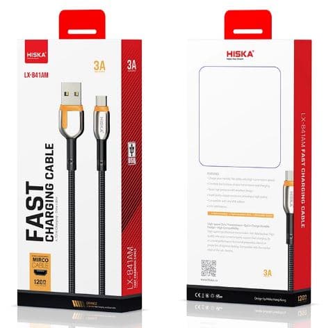 کابل تبدیل USB به MICRO USB هیسکا مدل LX-841AM طول 1.2 متر — تصویر ۱۰
