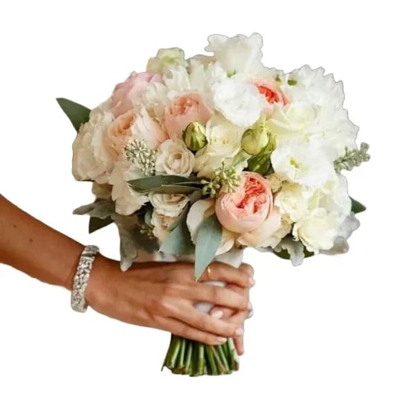 دسته گل عروس مدل گرد کد dst-8 – فروشگاه گل کارا | Kara Flower