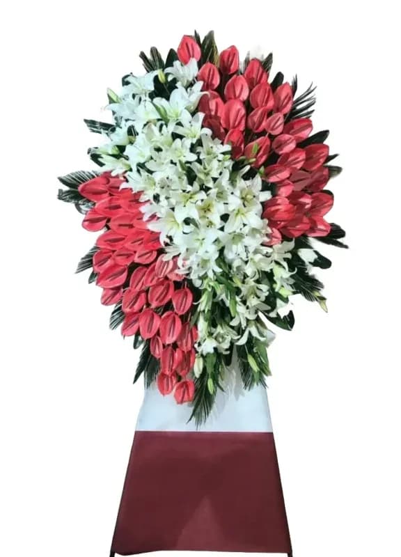 تاج گل یک طبقه کد 204 – فروشگاه گل کارا | Kara Flower