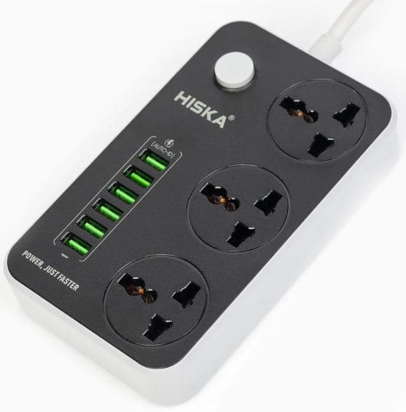 چند راهی برق + شش پورت USB هیسکا (HSIKA) مدل CH-5510
