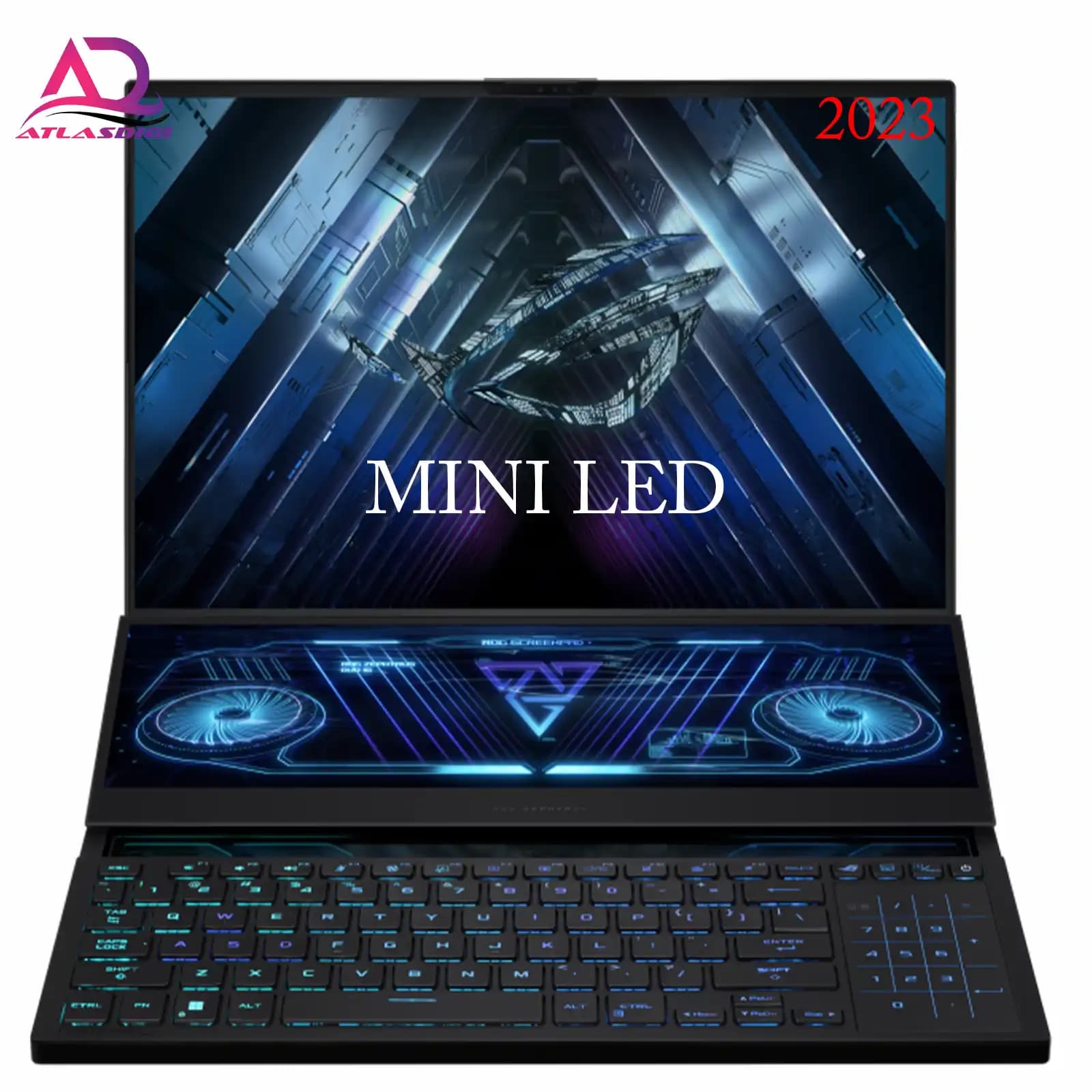 لپ تاپ گیمینگ ایسوس راگ ASUS ROG Zephyrus Duo 16 (2023) R9-7945HX 32GB 1TB RTX4080 Mini LED 240HZ — تصویر ۲