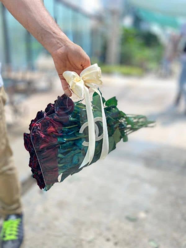 پارتی بگ گل رزبلک(مشکی)