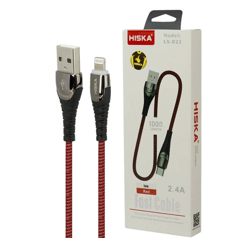کابل آیفونی فست شارژ Hiska LX-822