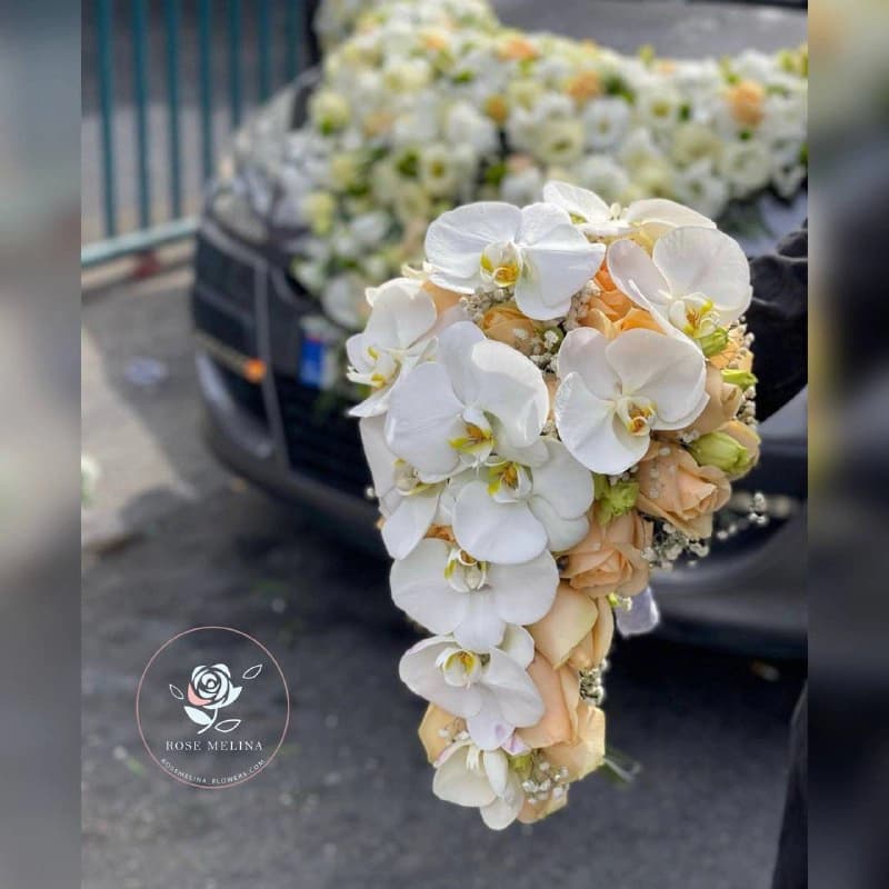 دسته گل عروس آبشاری شماره 10 — تصویر ۳