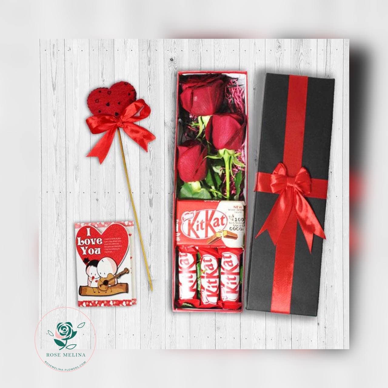 باکس شکلات و گل ولنتاین شماره 06 — تصویر ۳