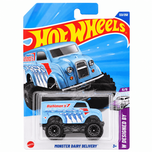 ماکت ماشین هات ویلز تحویل لبنیات مانستر 1:64 |MONSTER DAIRY DELIVERY — تصویر ۲