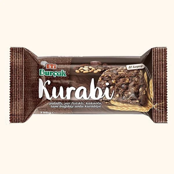 بیسکویت اتی برچک کاکائویی کورابی یولافلی حجم 198 گرم — تصویر ۳