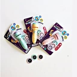 اسباب بازی پروژکتور چراغ قوه دار کودک عکس نور مناسب بازی در ترس از تاریکی فکری سرگرمی آموزشی شناخت میوه حیوانات ماشین — تصویر ۳