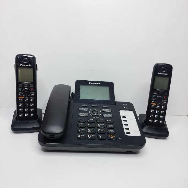 تلفن بی سیم پاناسونیک مدل KX-TG6671C دو گوشی (استوک)