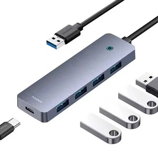 هاب 4 پورت USB بیسوس Baseus Hub UltraJoy Series 4-Port USB B0005280B811-12