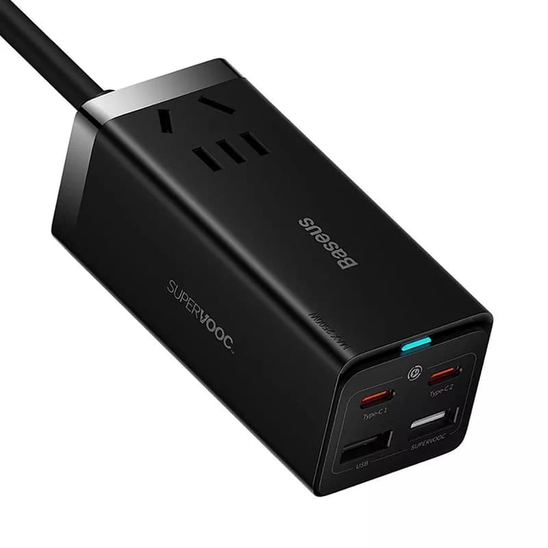 هاب شارژر 4 پورت بیسوس Baseus PSLR000301 Power Combo 65W — تصویر ۳