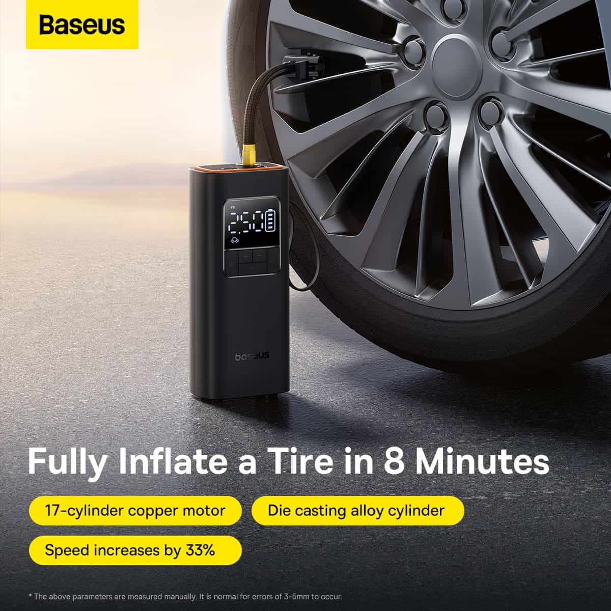کمپرسور باد شارژی بیسوس مدل Baseus SuperMini Pro BS-CG016 C11159300111-00 — تصویر ۸