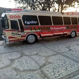 قطعات (کیت) برش خورده ساخت ماکت چوبی اتوبوس خاطره انگیز ایران پیما( بنز 302) — تصویر ۷