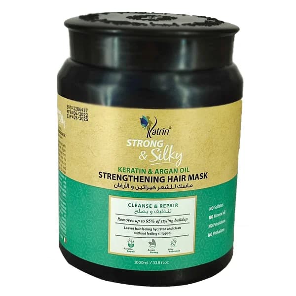 ماسک بدون سولفات کاترین کراتین و روغن آرگان حجم 1000 میلی