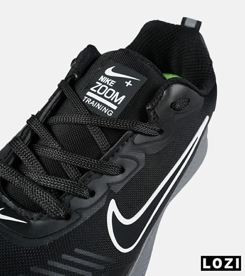 کفش کتانی مردانه و زنانه مشکی طوسی نایک NIKE air zoom | مدل 7587 — تصویر ۸