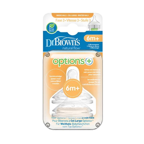 سرشیشه دو عددی +6 ماه ماسب شیشه عریض آپشن پلاس دکتر براون Drbrowns — تصویر ۶