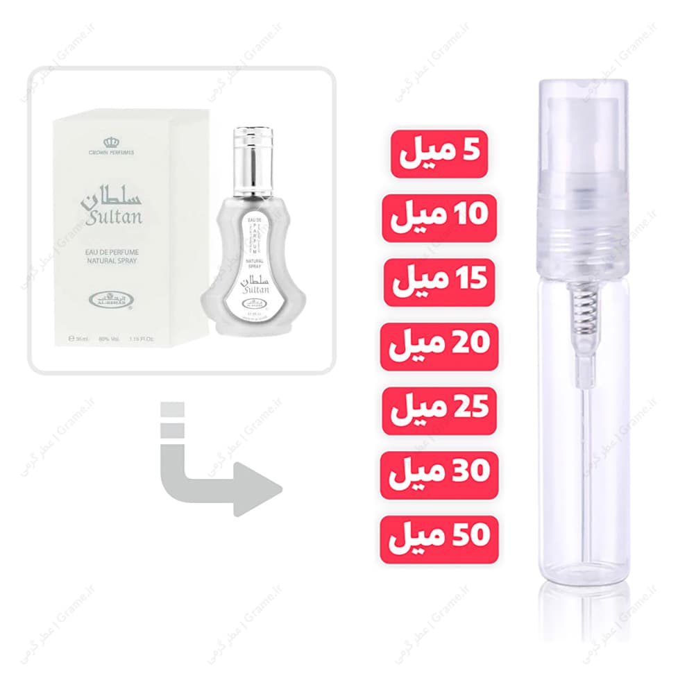 عطر گرمی سلطان مردانه از برند الرحاب | Alrehab Sultan