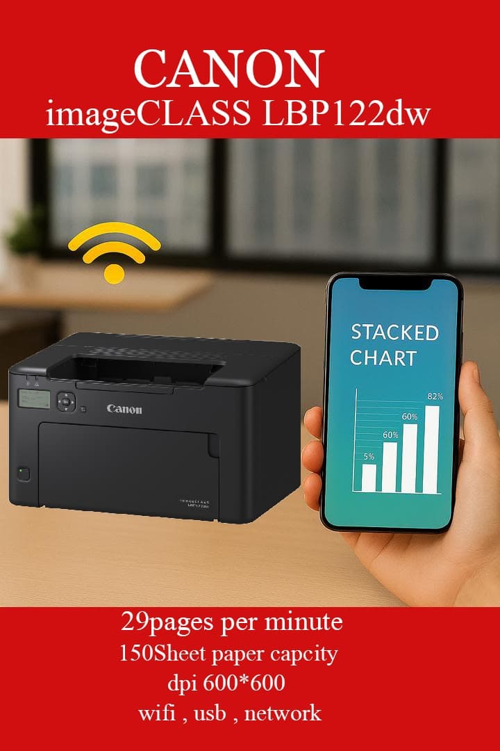 پرینتر تک کاره لیزری کانن مدل Canon isensys LBP122dw