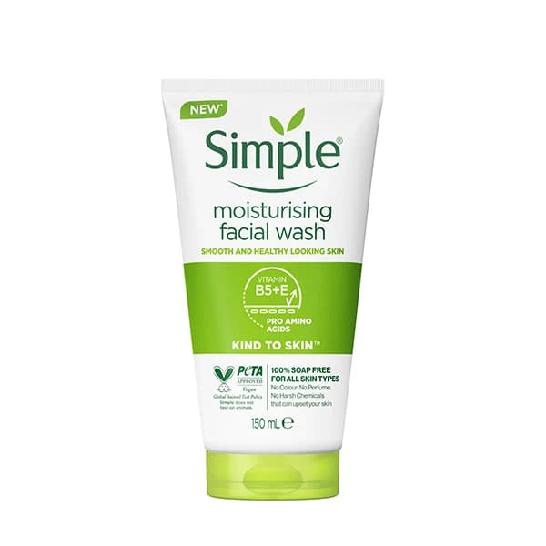 ژل شستشوی سیمپل پوست خشک و حساس moisturising