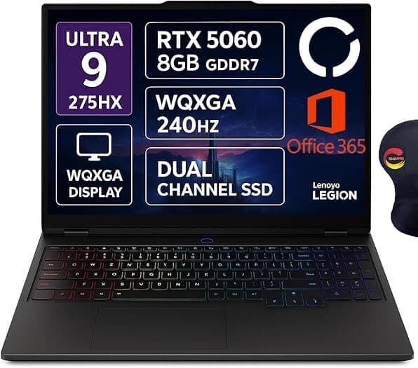 LENOVO LEGION 5 2025 ULTRA 9 275HX 32G 1TB RTX5060 240HZ WQXGA WIN 11 ORGINAL — تصویر ۱۰