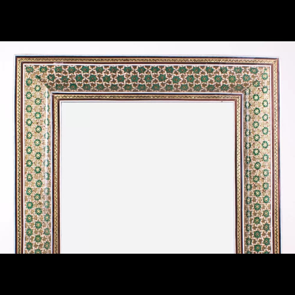 قاب خاتم کاری طرح سه گل کد 99 — تصویر ۴