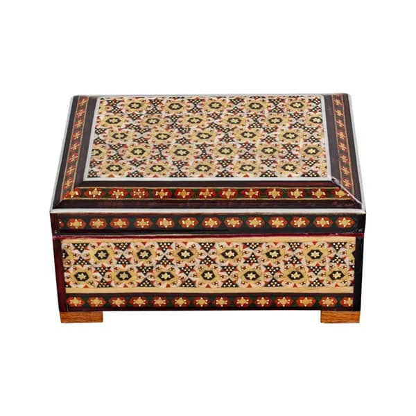 جعبه جواهرات خاتم کاری کد 81 — تصویر ۳