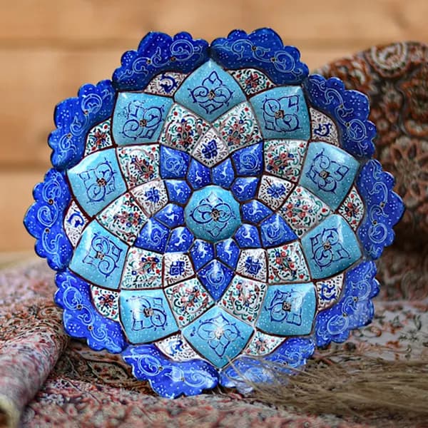 بشقاب میناکاری 20 سانتی کد 76 — تصویر ۴