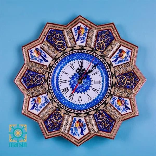 ساعت دیواری خاتم کاری کد 56
