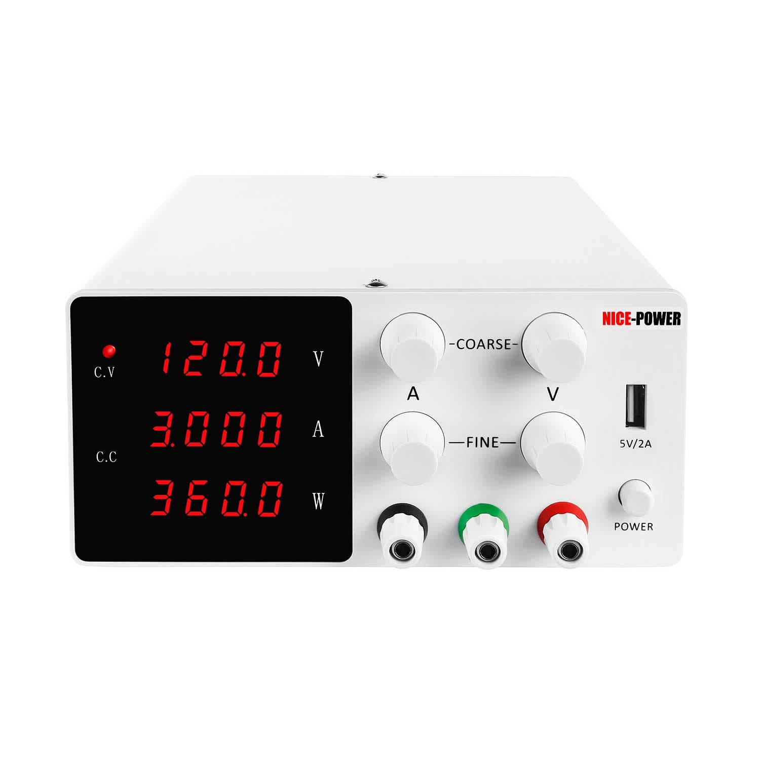 منبع تغذیه دیجیتال نایس پاور مدل SPS-W1203 ظرفیت ۳ آمپر — تصویر ۲