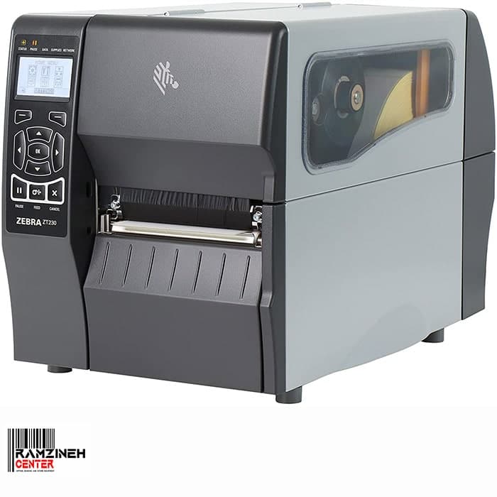 لیبل پرینتر صنعتی Zebra ZT230 203dpi + Cutter — تصویر ۵