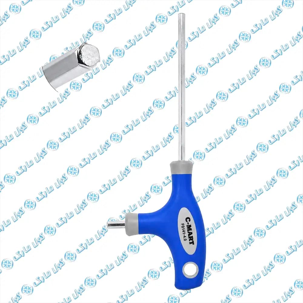 آچار آلن دسته T دوطرفه سايز 4 مدل C-Mart F0141-4.0 — تصویر ۹