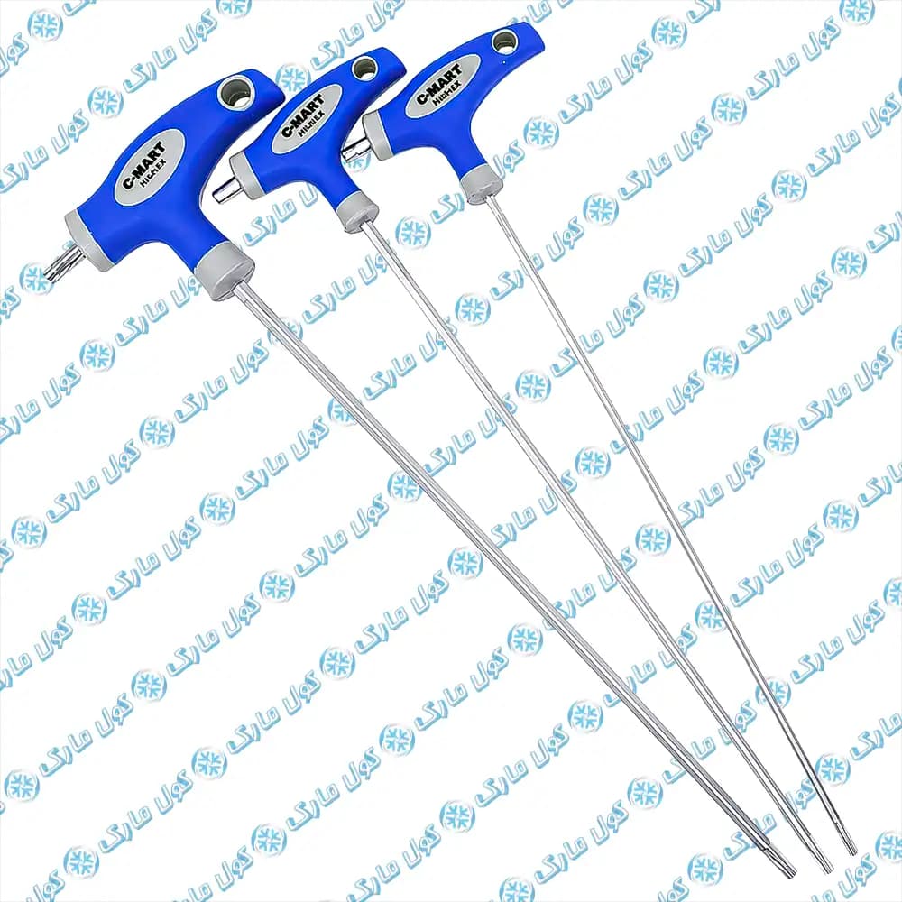 آچار آلن دسته T دوطرفه سايز 4 مدل C-Mart F0141-4.0 — تصویر ۶