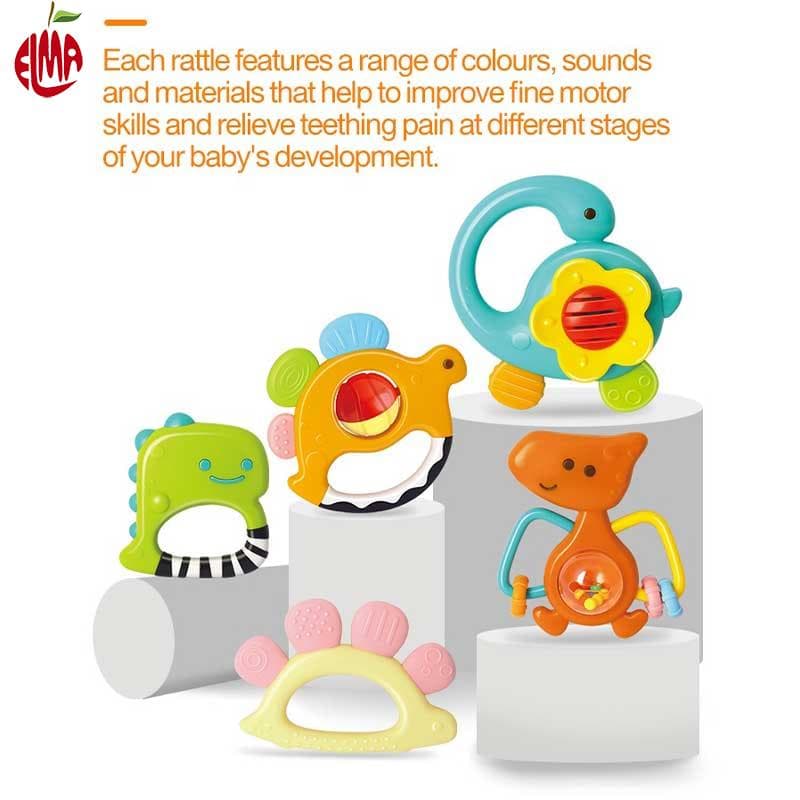 ست جغجغه دندانگیر 1109 هولی تویز Huile Toys
