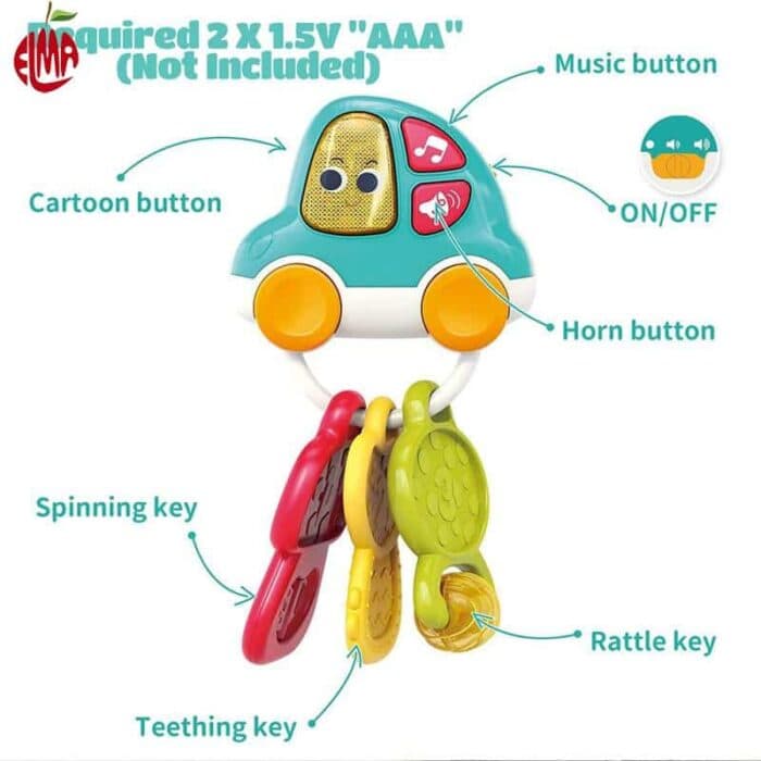 جغجغه دندانگیر موزیکال طرح سوئیچ E8996 هولی تویز Huile Toys — تصویر ۱۲