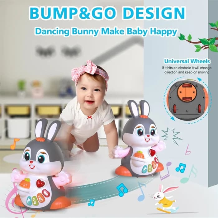 خرگوش موزیکال Dancing Bunny HE9991 هولی تویز Huile Toys — تصویر ۱۱