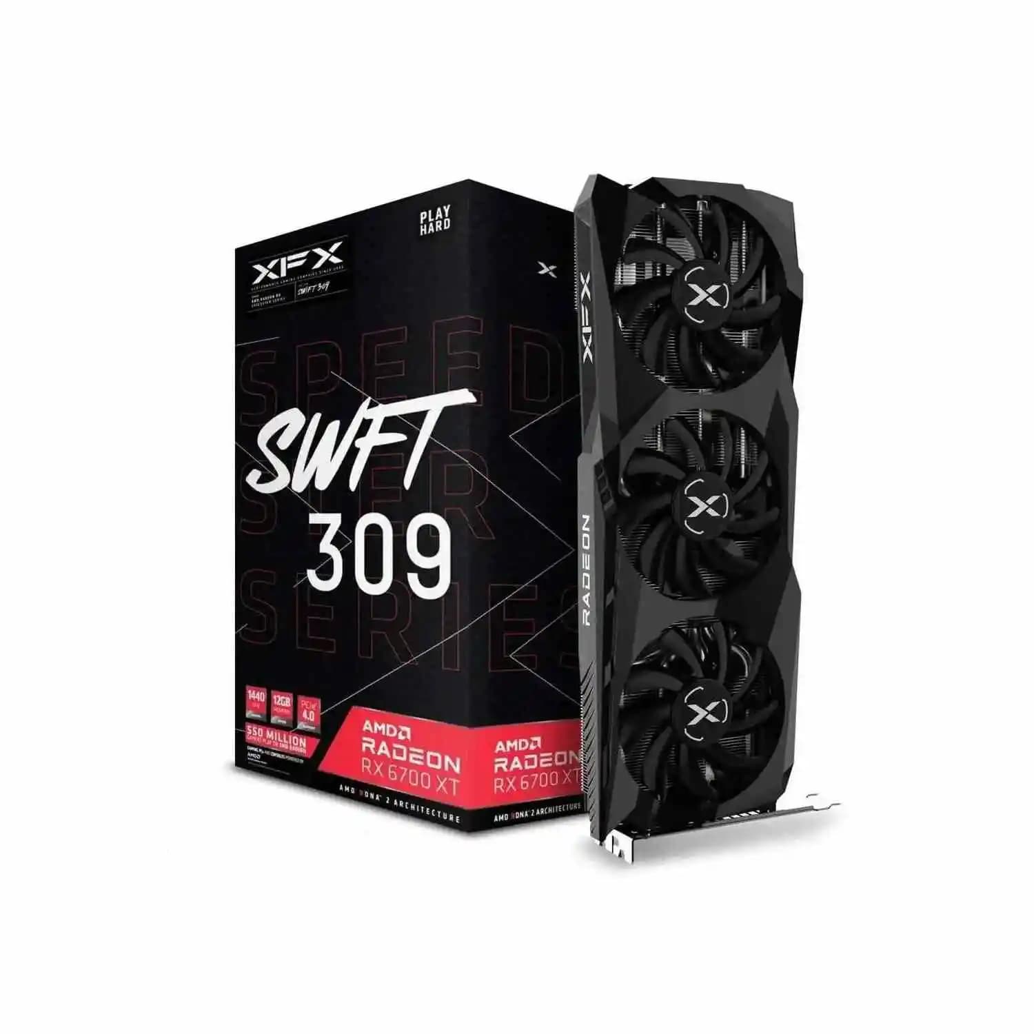 کارت گرافیک استوک ایکس اف ایکس مدل XFX RX 6700 XT SWFT 12GB