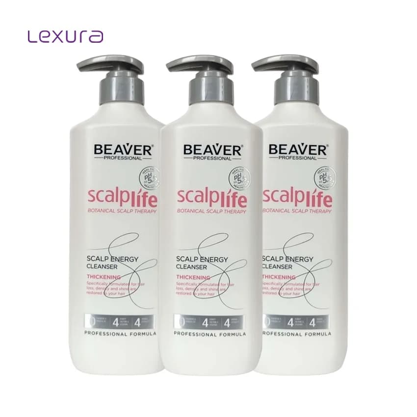 پک 3 عددی شامپو ضد ریزش بیور beaver — تصویر ۳