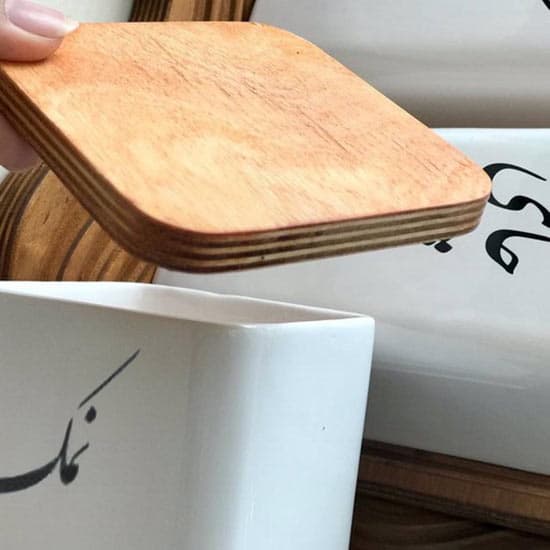 جا ادویه سرامیکی 3 عددی تکست (فلفل-زردچوبه-نمک) — تصویر ۱۲