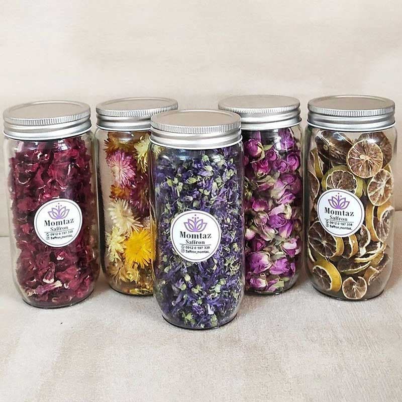 پک 7 عددی جاحبوباتی شیشه ای استوانه ای درب کانتینری (تمام7سایز) — تصویر ۵