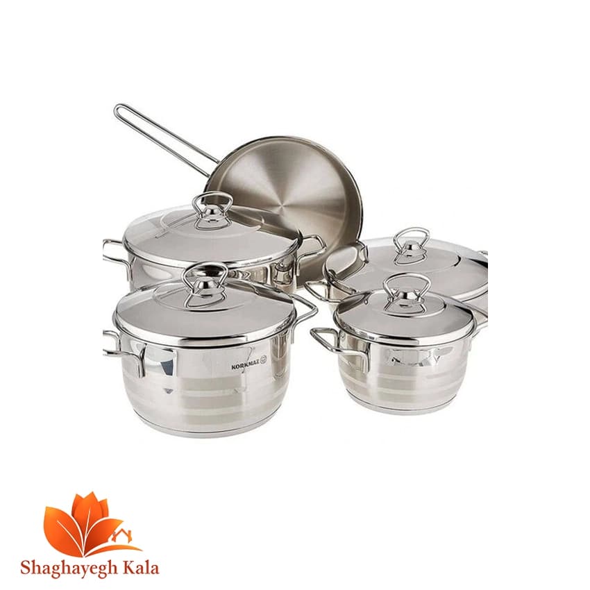 سرویس قابلمه 9 پارچه کرکماز مدل Astra A1900 استیل ضد زنگ 18/10