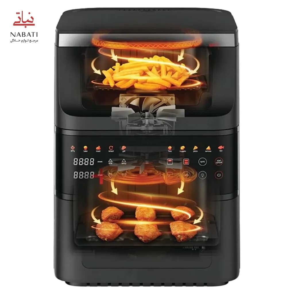 سرخ کن 10 لیتری دو طبقه نوتریکوک مدل AFDS240 — تصویر ۹
