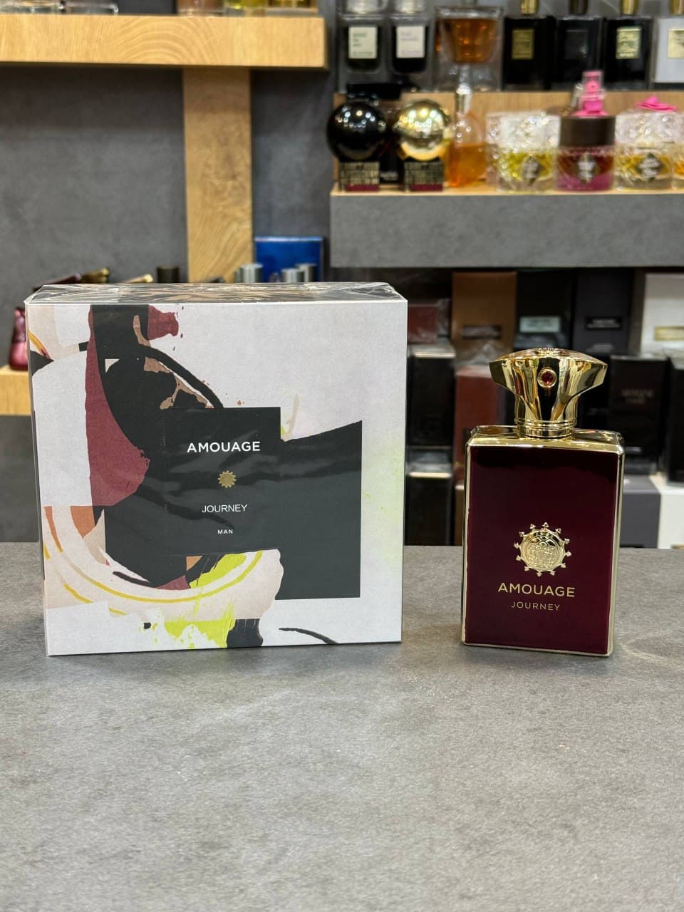 ادکلن آمواج جورنی-ژورنی ادوپرفیوم مردانه Amouage Journey for Men EDP حجم ۱۰۰میل هاردباکس