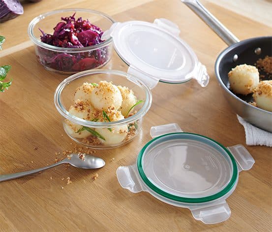 ظروف پخت شیشه ای درب دار 2 عددی چیبو آلمان