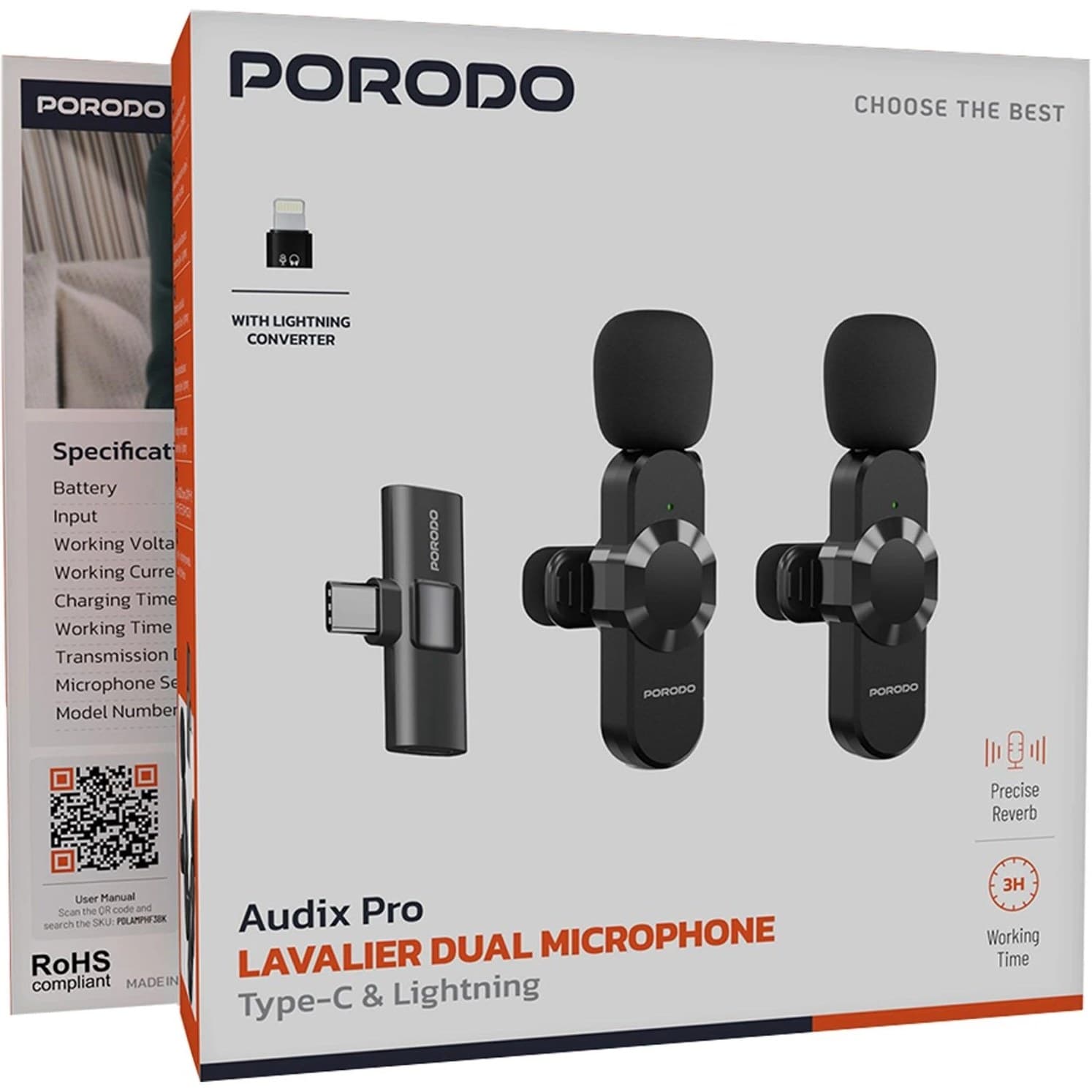 میکروفون دوکاربره پرودو مدل Audix Pro Lavalier — تصویر ۴