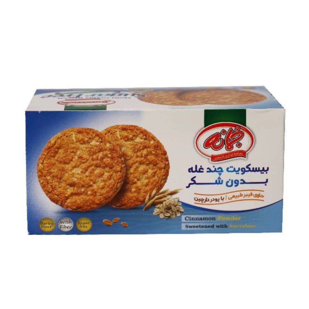 بیسکوییت چند غله بدون شکر جمانه