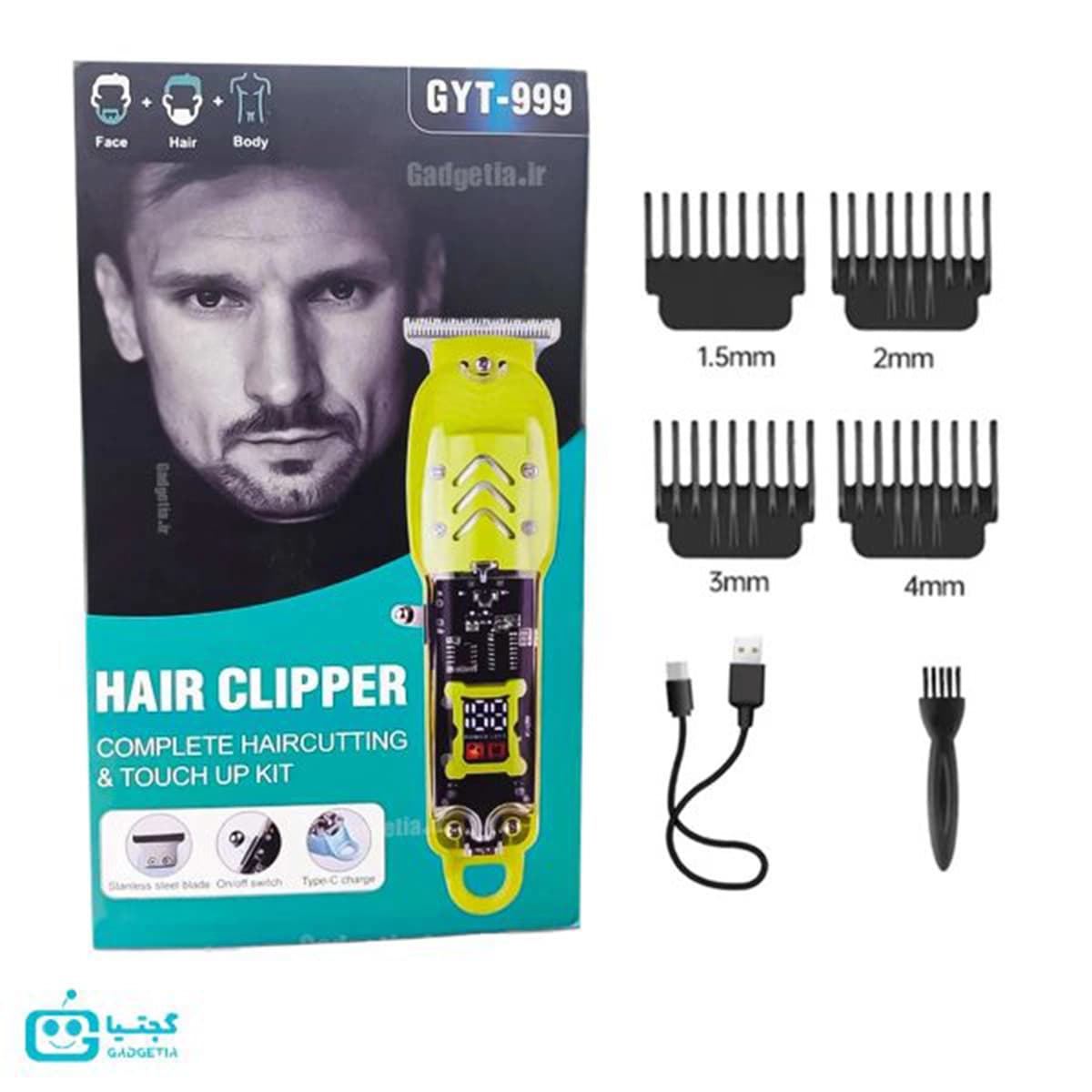 ریش تراش HAIR CLIPPER مدل GYT-999 — تصویر ۹