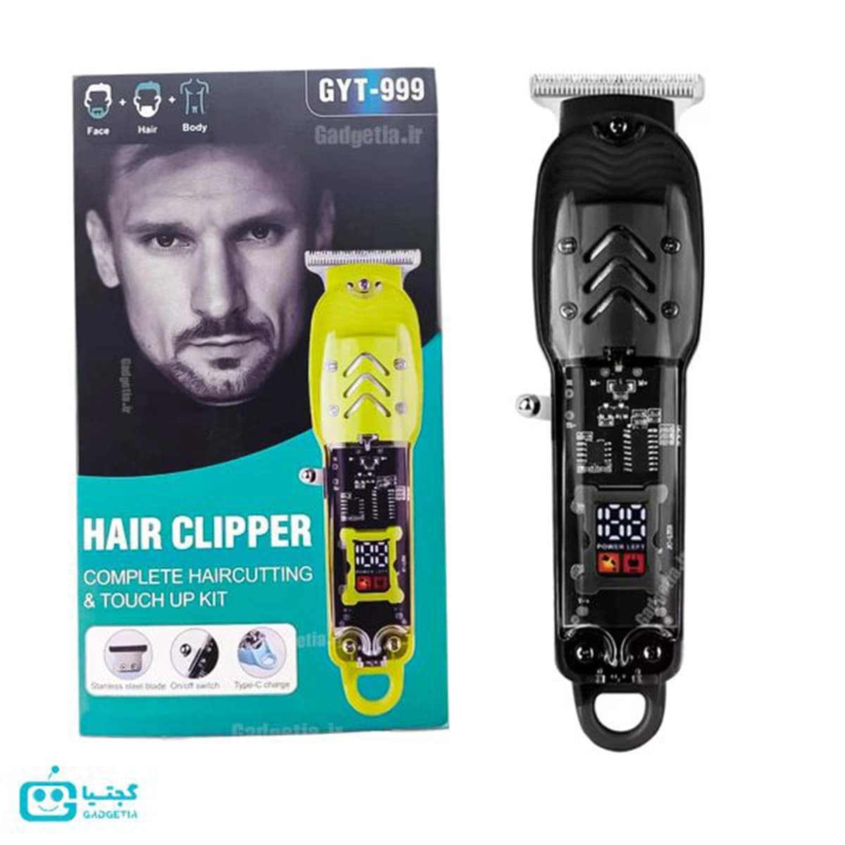 ریش تراش HAIR CLIPPER مدل GYT-999 — تصویر ۸